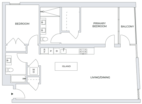 2 Bedroom Floor Plan